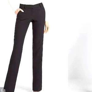 Express Editor Slim Low Rise Dress Pant | Black | Size 4R EUC